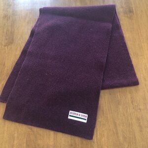 Scotch & Soda Burgundy Wool Scarf